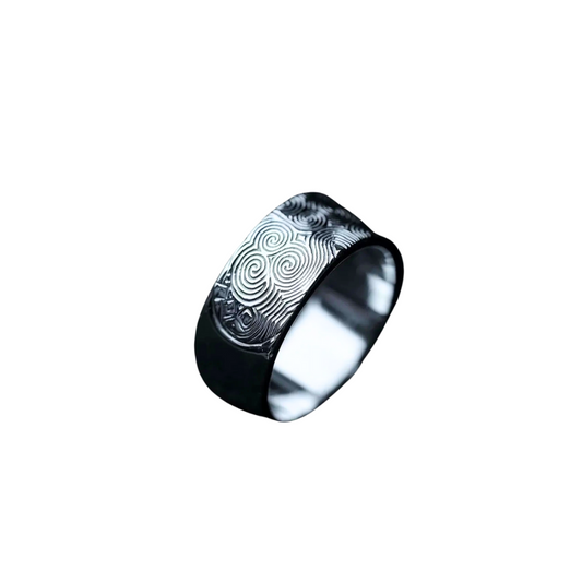 Newgrange Spiral Serenity Ring -  Silver