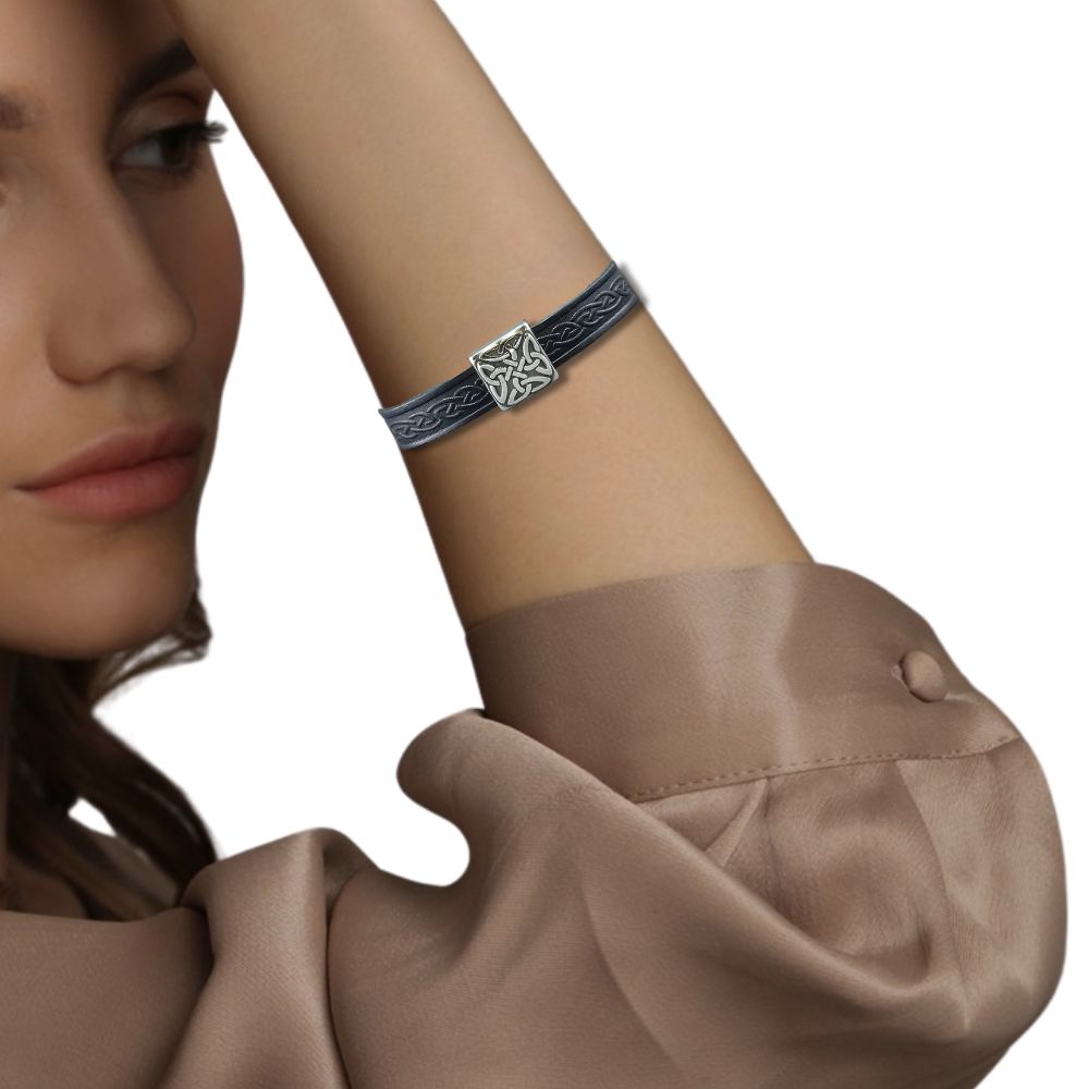 Braden Celtic Leather Bracelet