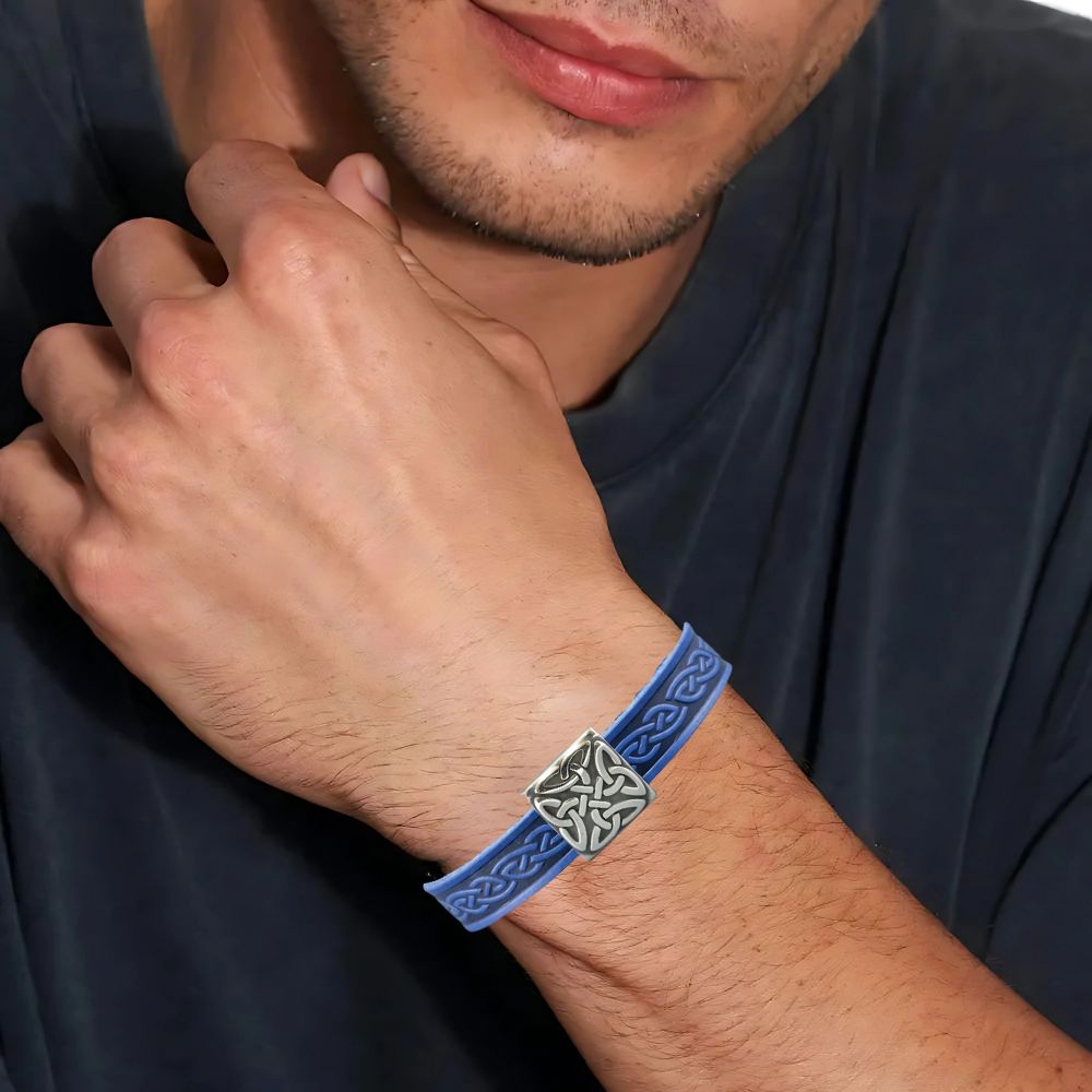 Braden Celtic Leather Bracelet
