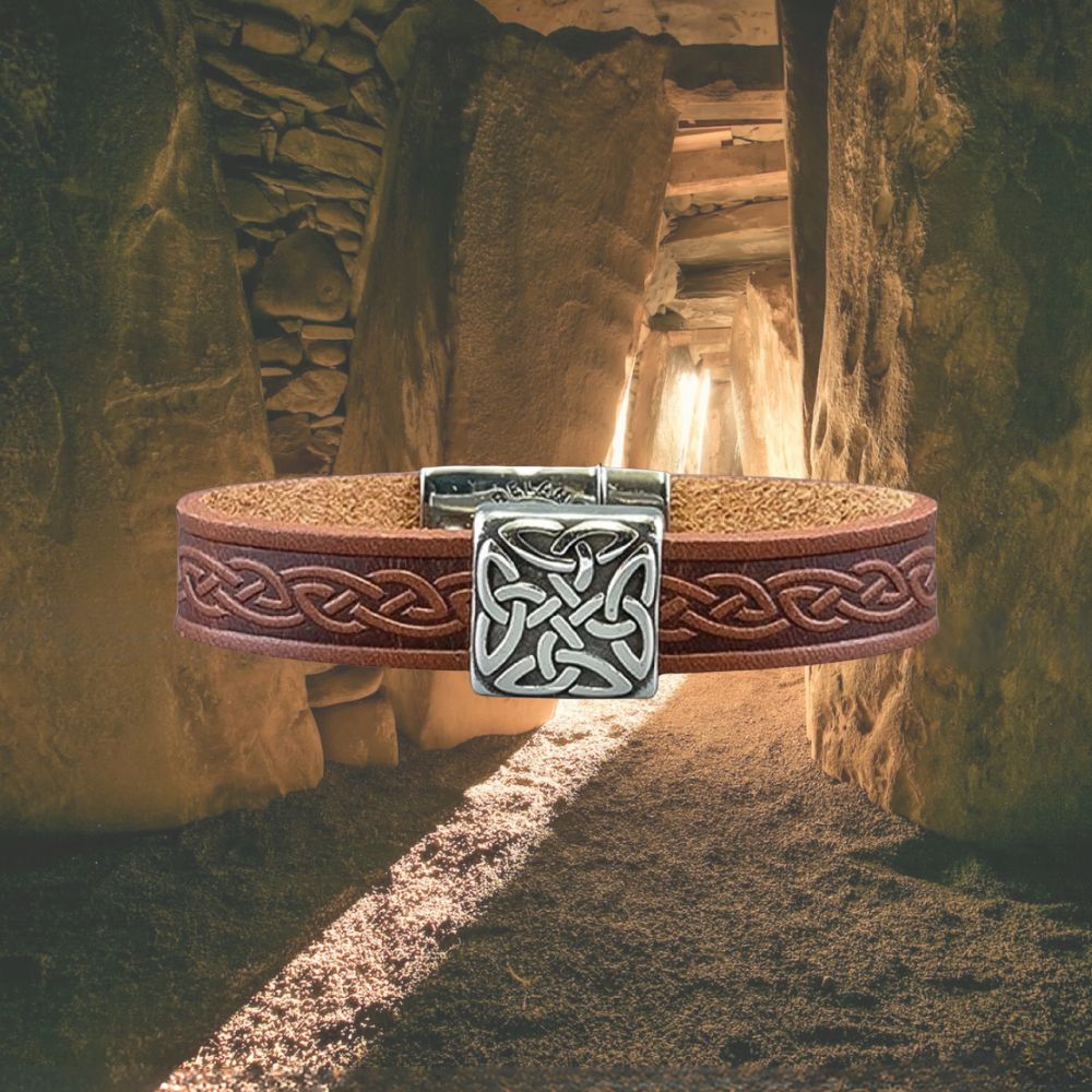 Braden Celtic Leather Bracelet