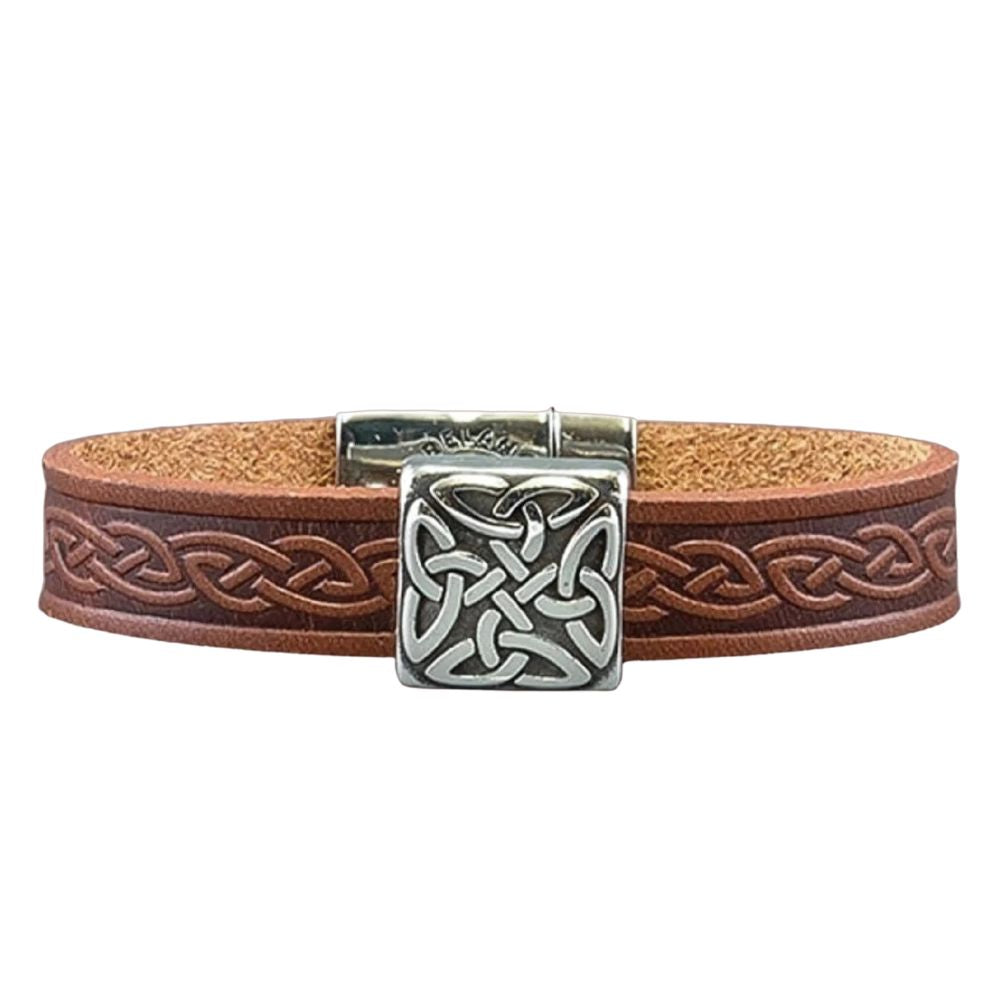 Braden Celtic Leather Bracelet