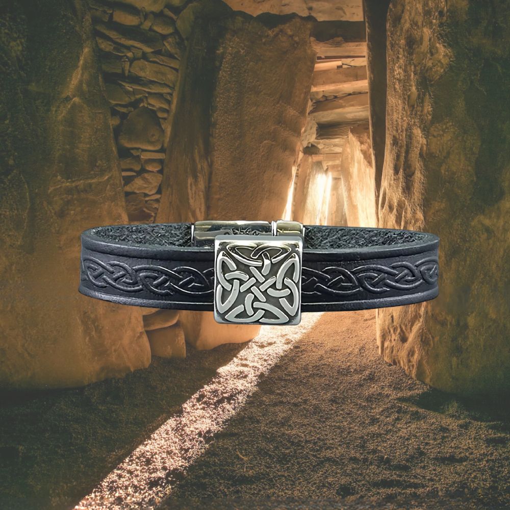 Braden Celtic Leather Bracelet