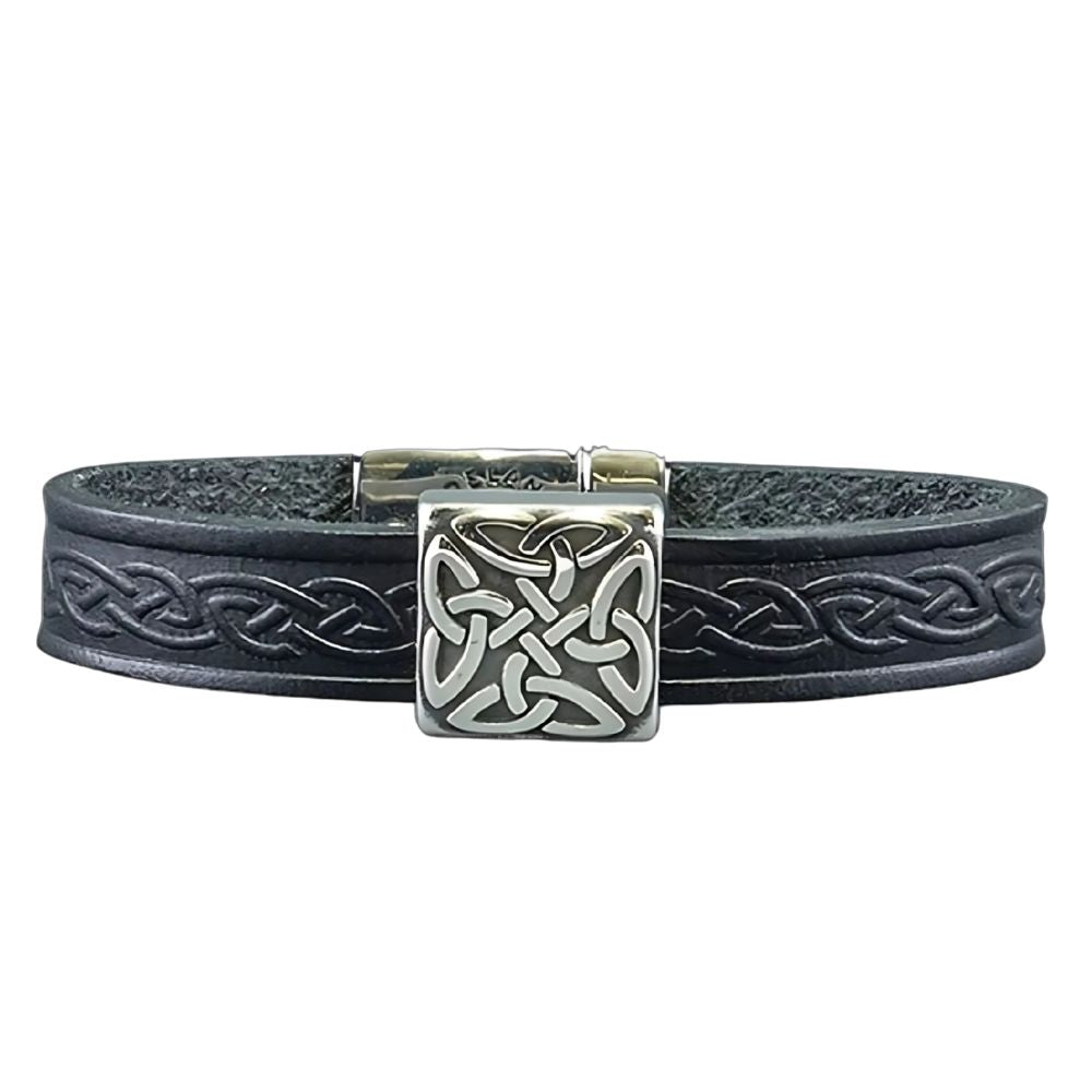 Braden Celtic Leather Bracelet