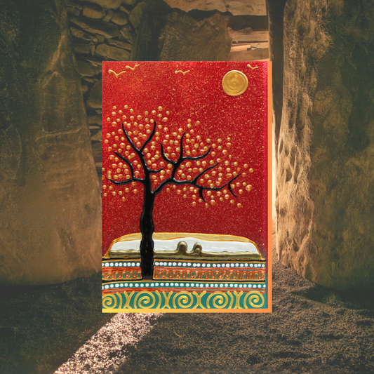 Newgrange – Deep Red – Canvas Block