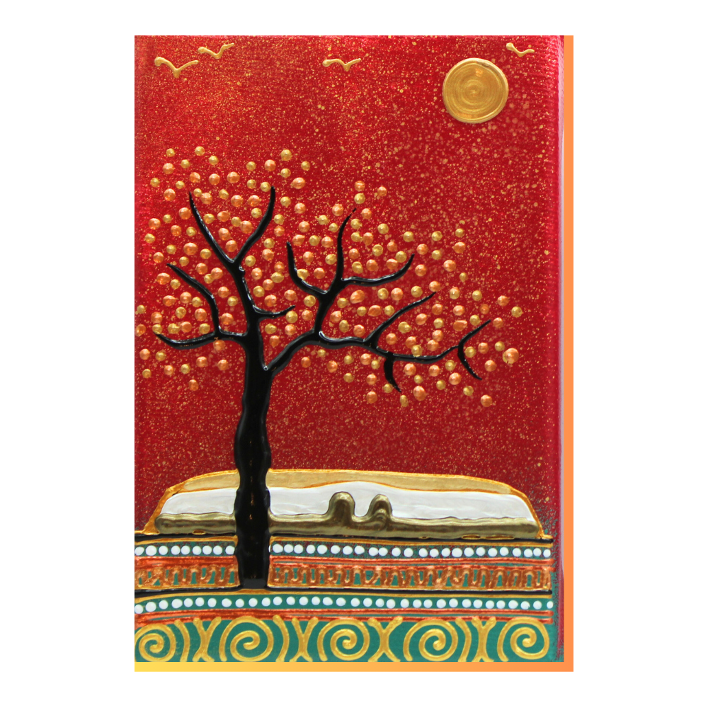 Newgrange – Deep Red – Canvas Block