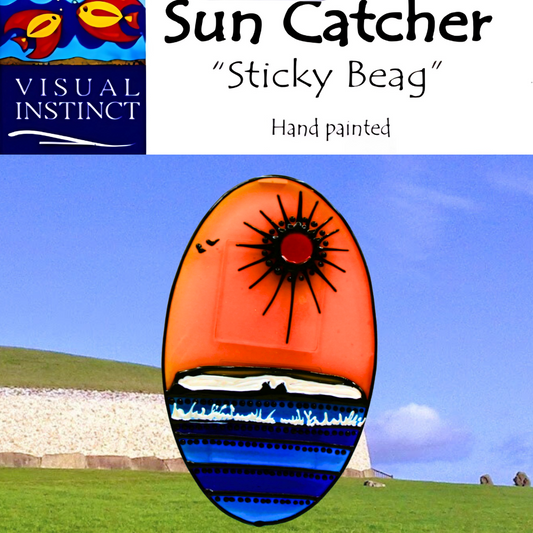 Newgrange – Red – Sticky Suncatcher