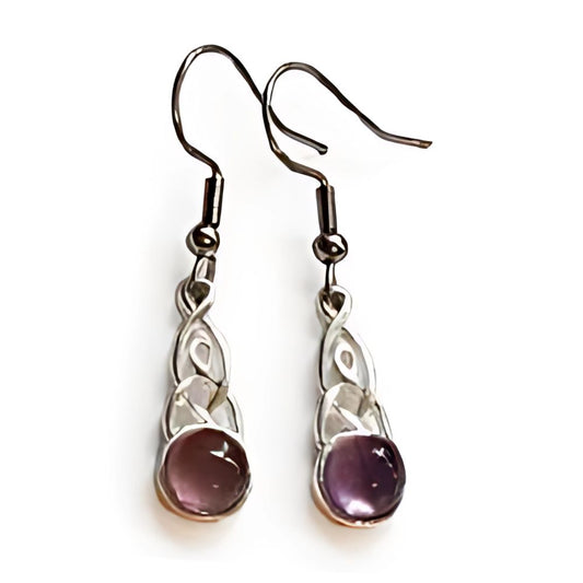 Trinity Knot Cabachon Earrings