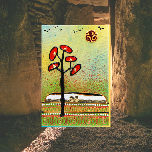 Newgrange – Yellow/Blue - Canvas Block