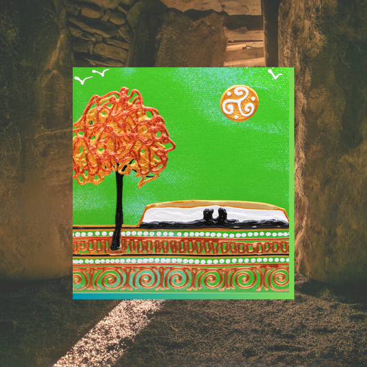 Newgrange – Green - Canvas Block