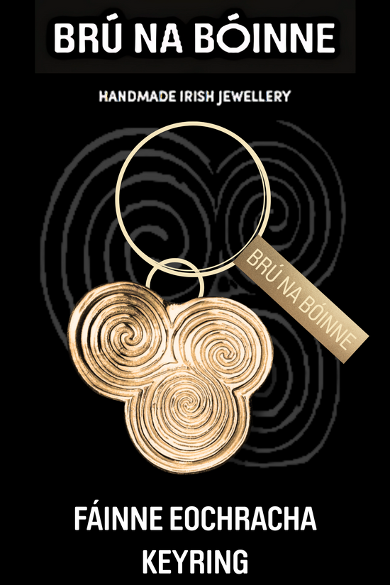 Brú na Bóinne Keyring – Newgrange Triple Spiral