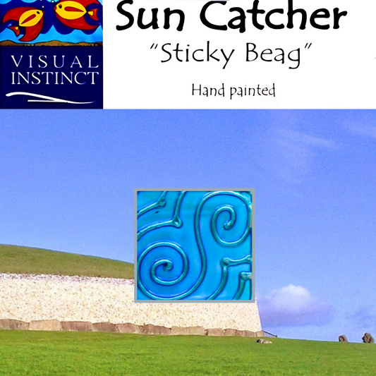 Newgrange Triple Spiral - Sticky Suncatcher
