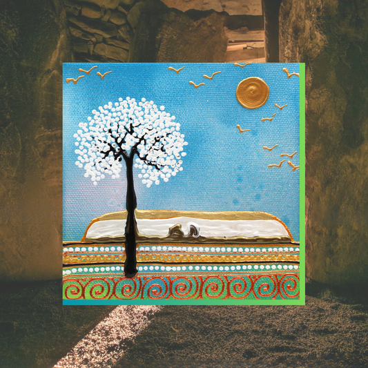 Newgrange – Blue - Canvas Block