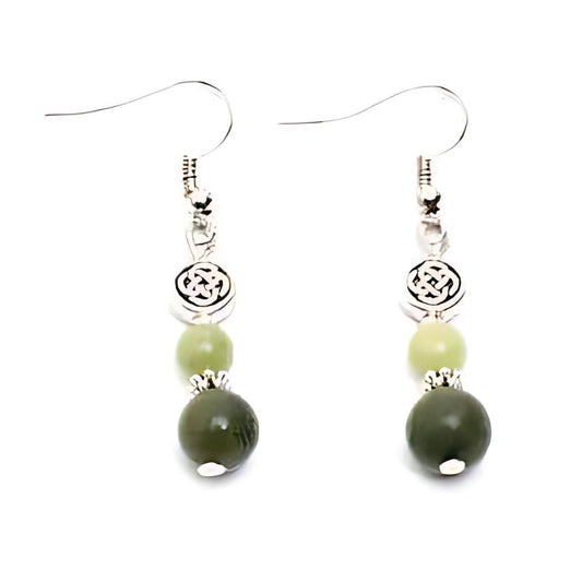 Connemara Two Tone Celtic Knot Earrings