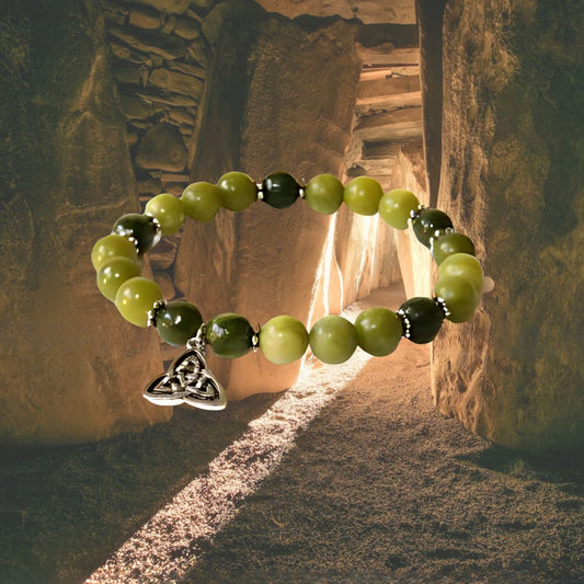 Two Tone Trinity Knot Charm Bracelet