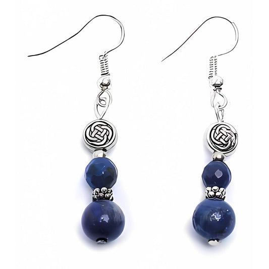 Lapis Celtic Knot Earrings