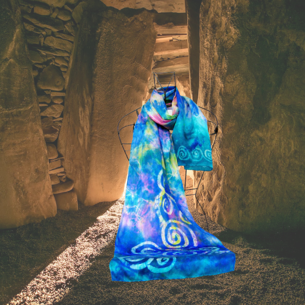 Celtic Pastel Sky Silk Scarf