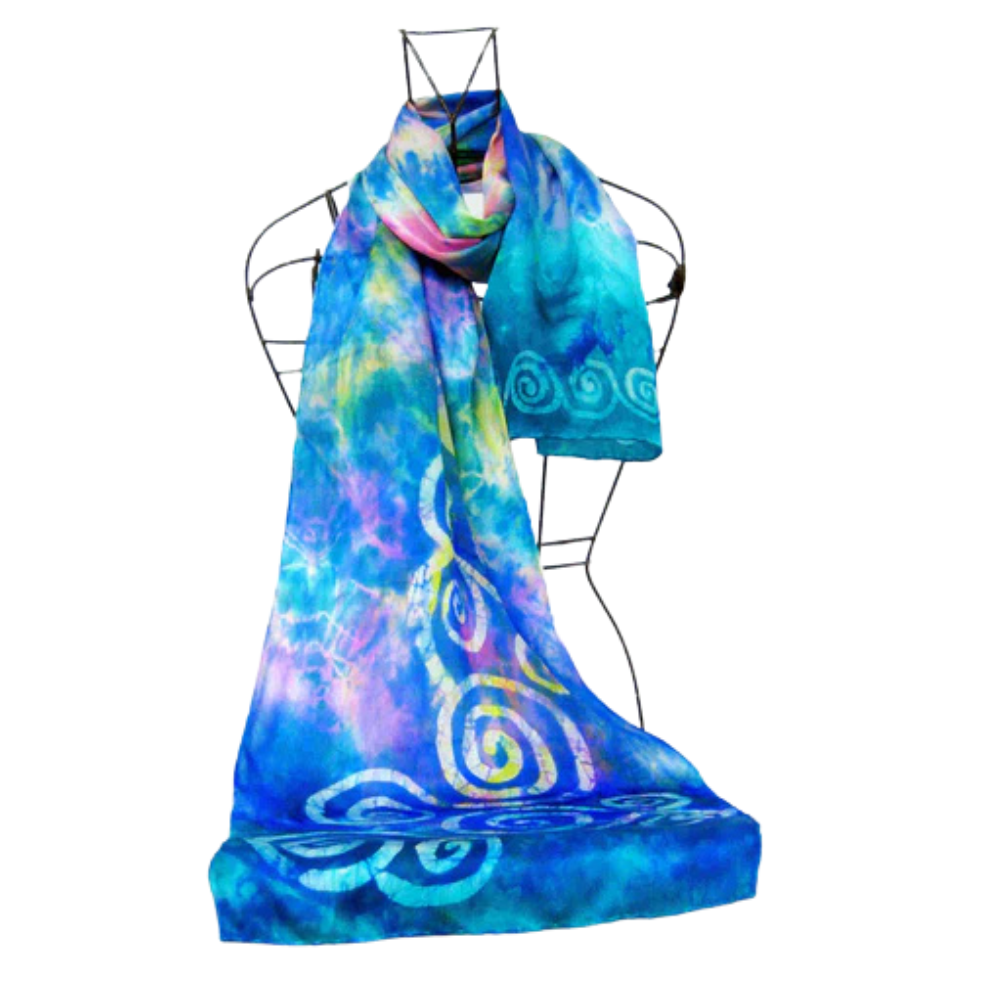 Celtic Pastel Sky Silk Scarf