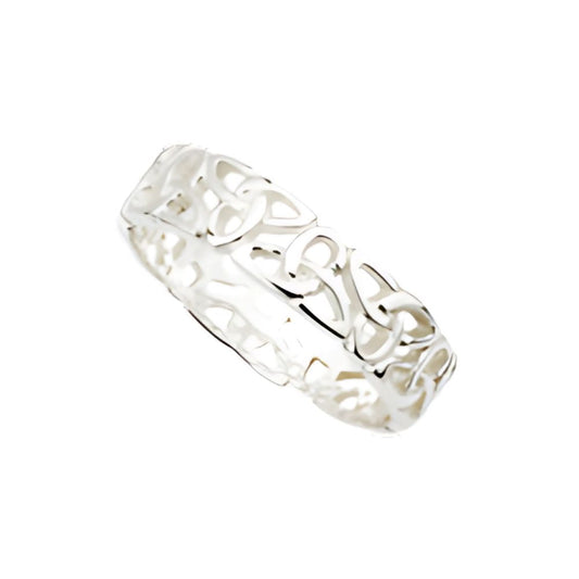 Trinity Knot Band Ring | Sterling Silver