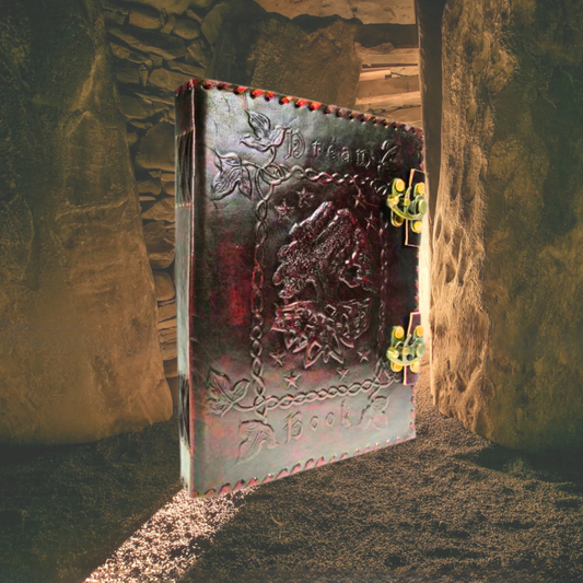 Tree of Life Leather Journal & Lock - Brown