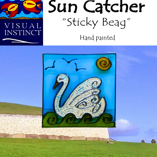 Children of Lir - Blue - Sticky Suncatcher