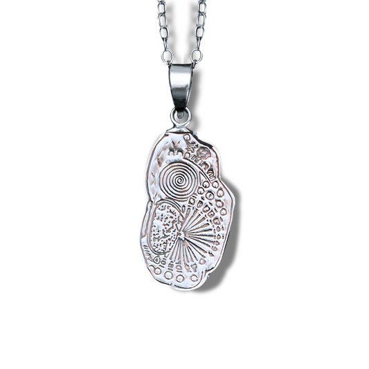 Knowth Kerbstone K15 Pendant  - Silver