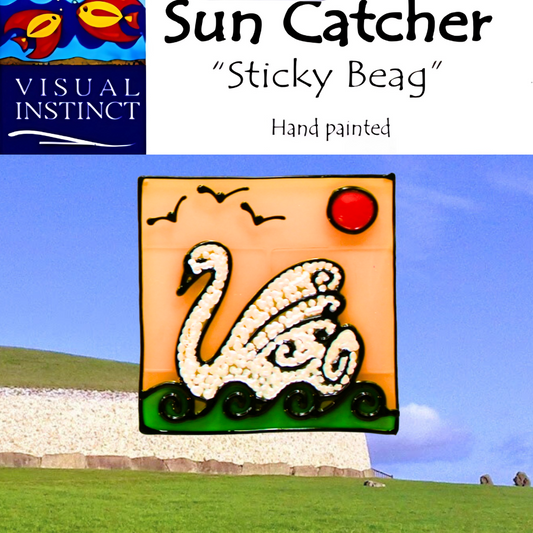 Children of Lir - Red - Sticky Suncatcher
