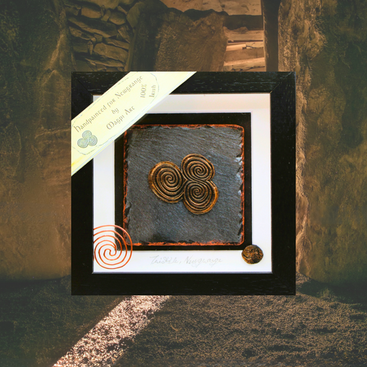 Newgrange Triple Spiral - Copper