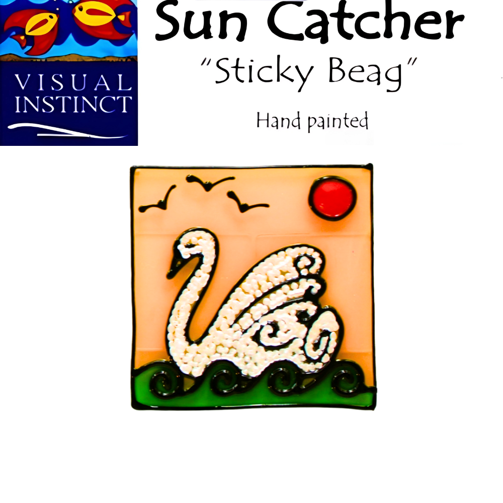Children of Lir - Red - Sticky Suncatcher