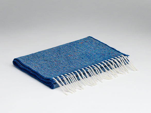 McNutt of Donegal Royal Blue Merino Lambswool Scarf | Maguire's Hill of Tara