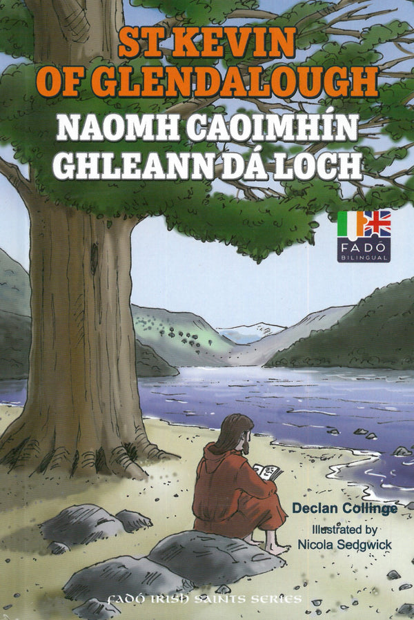 St Kevin of Glendalough - Naomh Caoimhín Ghleann Dá Loch by Declan Collinge | Brú na Bóinne Giftstore
